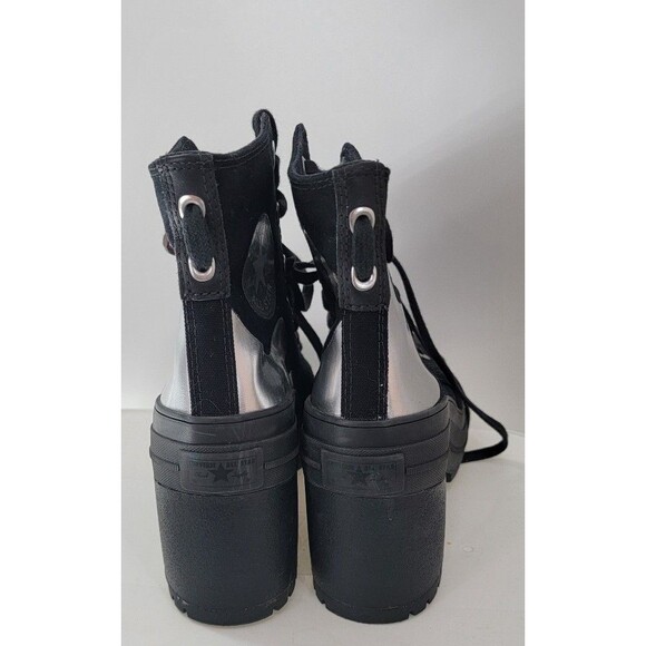 Converse Chuck 70 De Luxe Heel Chrome Total Eclipse/Silver Boot Sneaker - Picture 4 of 8